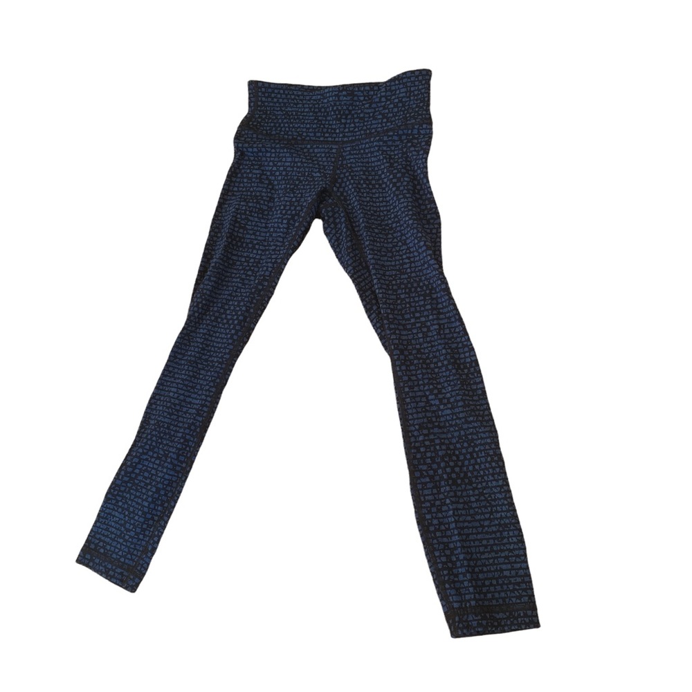 Blue and Black Lululemon Leggings